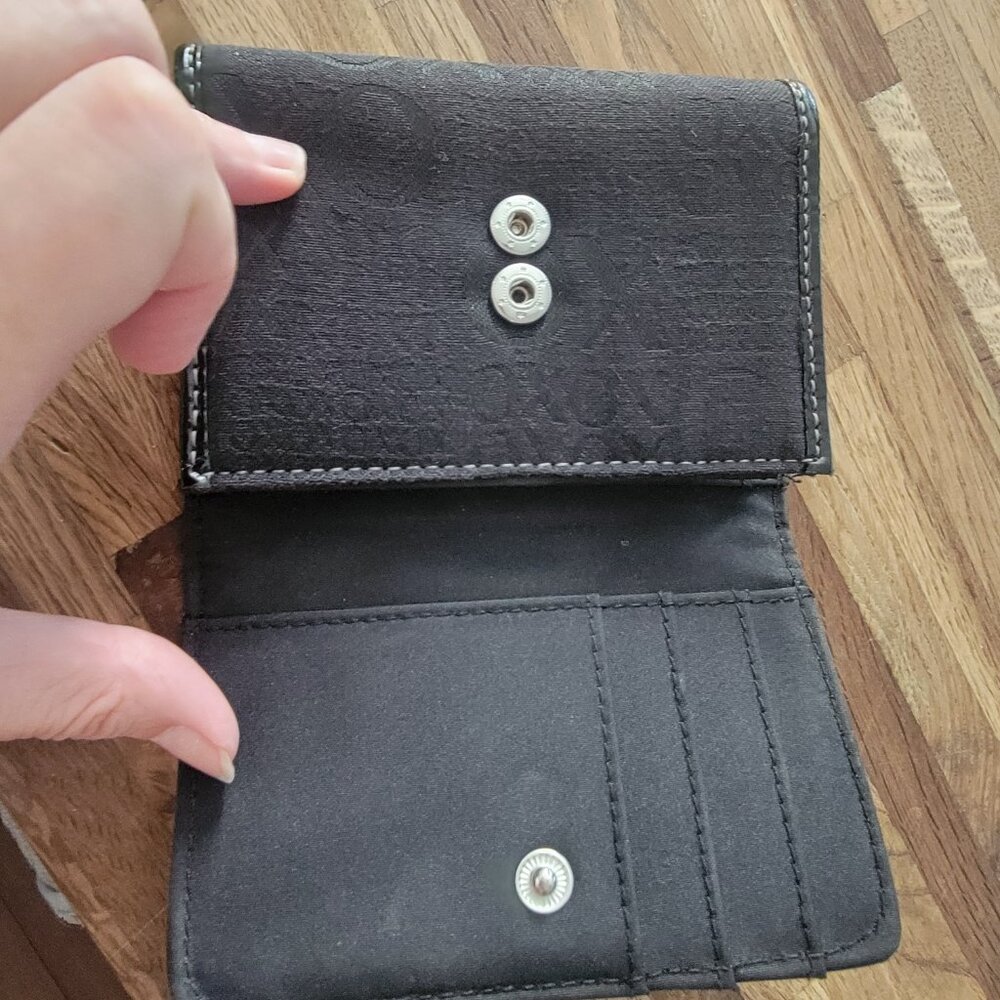 XOXO brown trifold wallet with silver buckle hardware - Picture 5 of 13